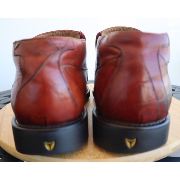 Michael Toschi Side Gore Loafers Men’s Brown Leather CIS Carbonlite Soles Sz 12 - Picture 4 of 12